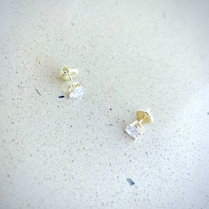 Swarovski Clear Stone Stud Earrings